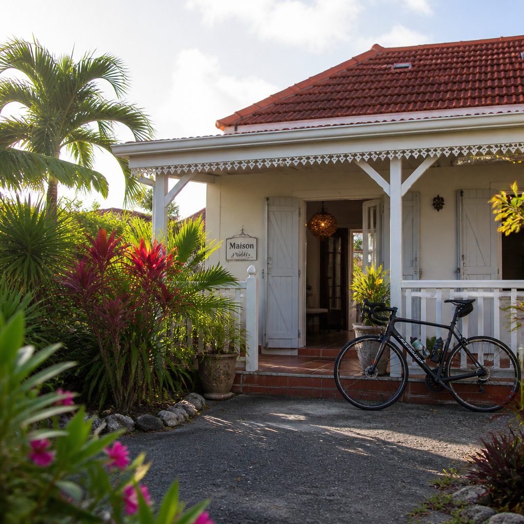 Hébergement bike-friendly Guadeloupe : guesthouse créole