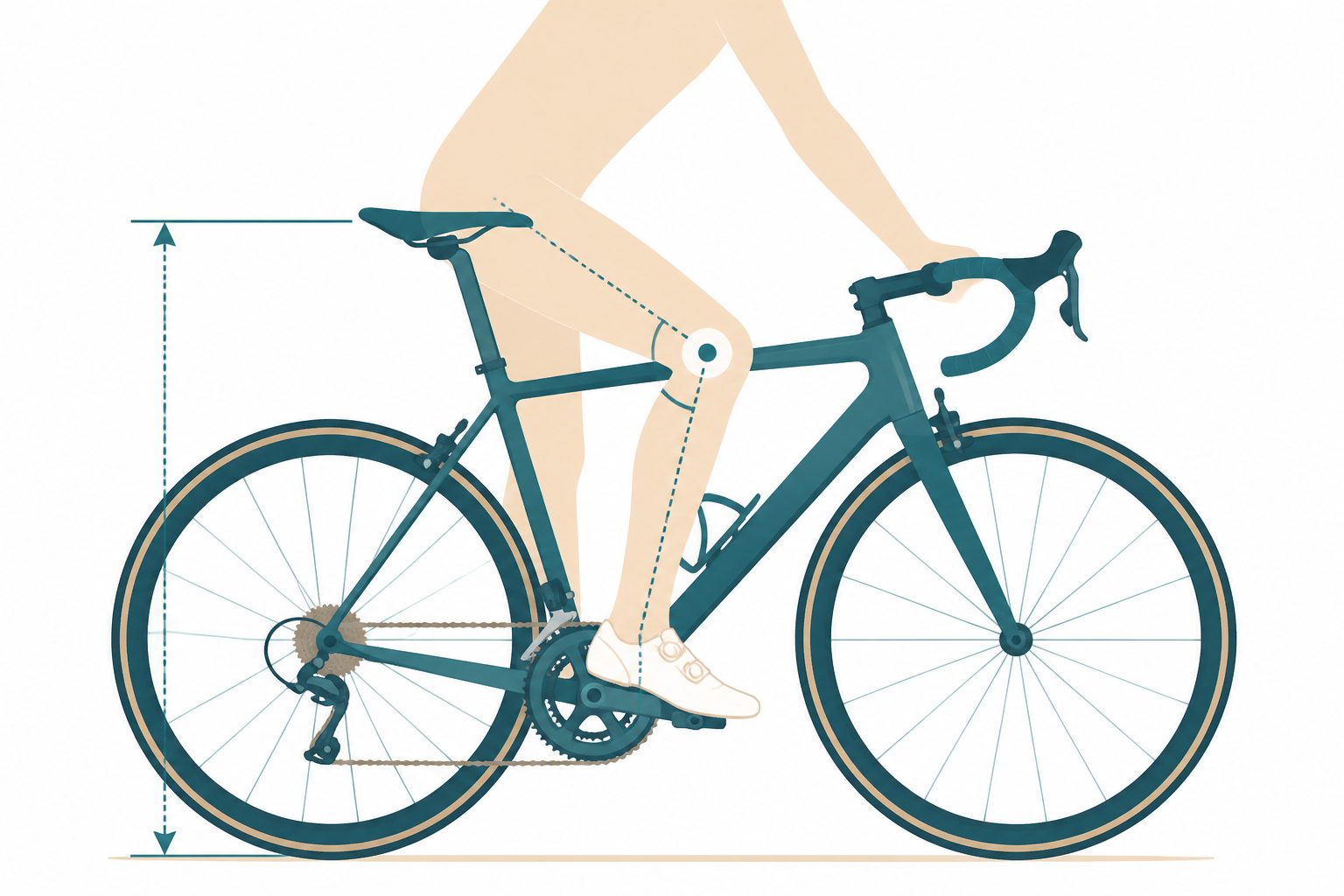 Réglage selle vélo pour éviter la douleur genou