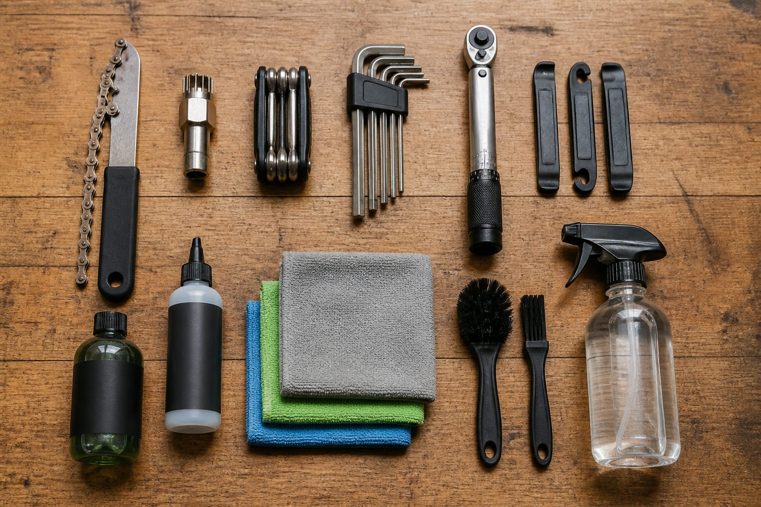 Matériel d'entretien vélo : outils et produits indispensables