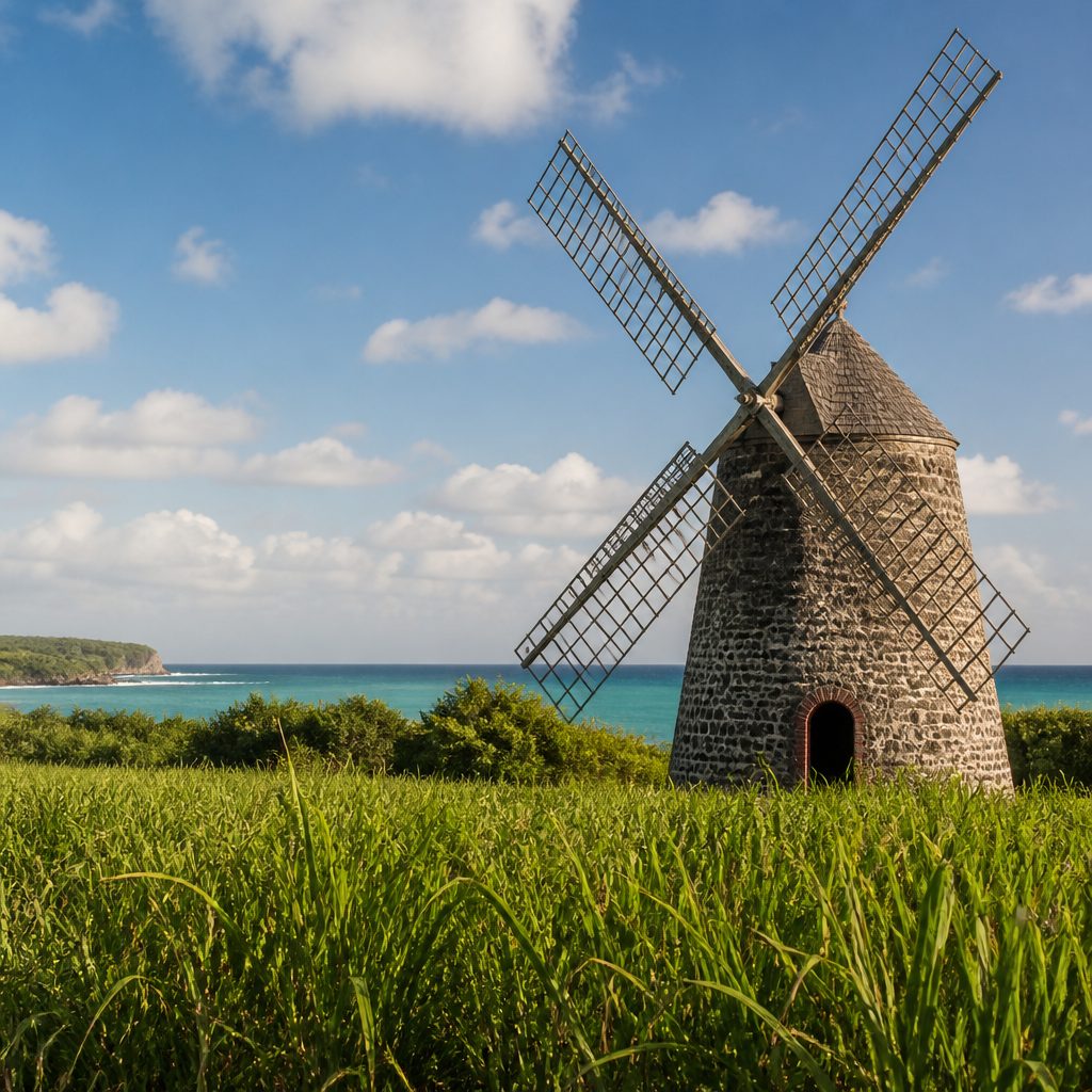 Itinéraires vélo Marie-Galante : moulins et plages