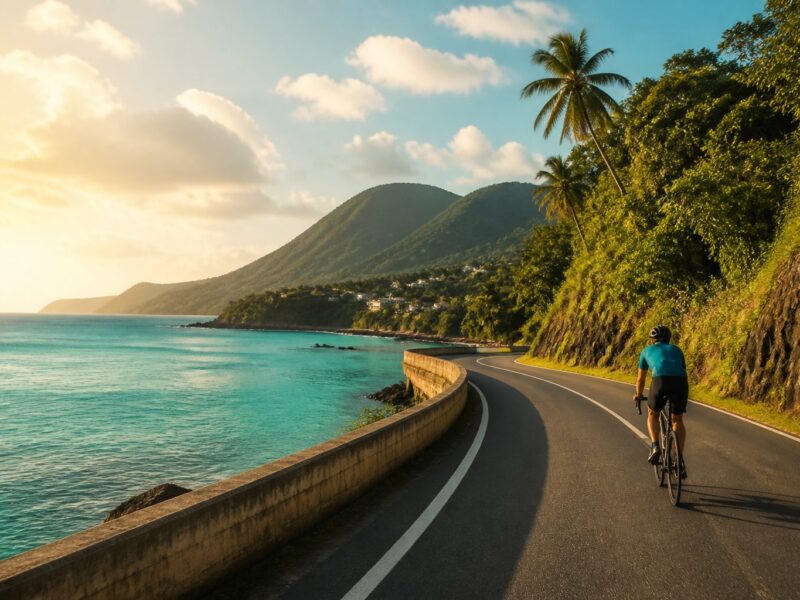 Martinique à vélo : activités, itinéraires et conseils pour pédaler sur l&rsquo;île aux fleurs