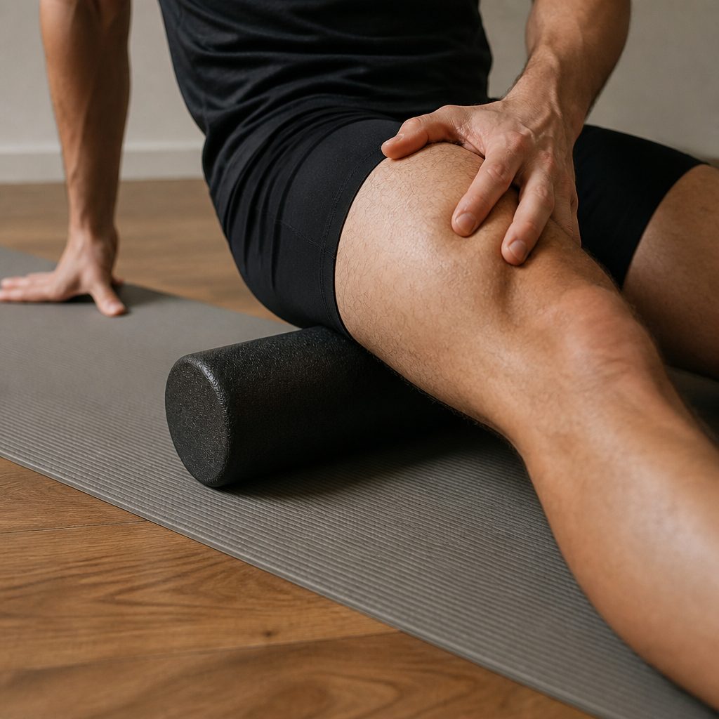 Auto-massage foam roller pour la récupération sport