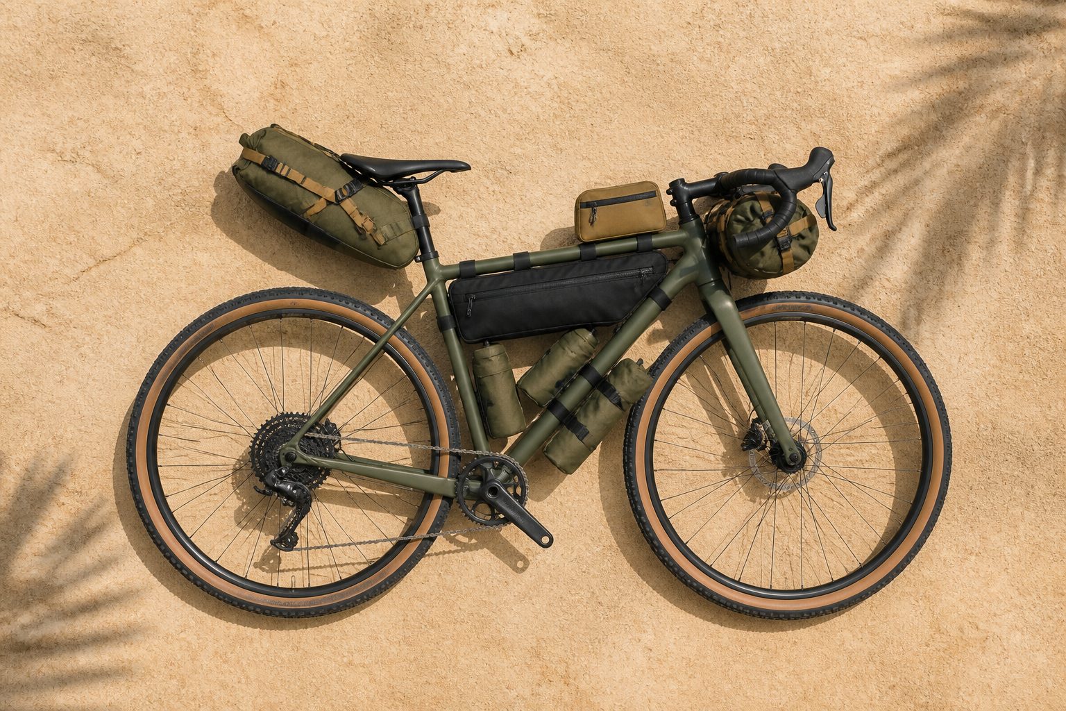 Répartition du poids pour la sacoche vélo bikepacking : 40% avant, 60% arrière