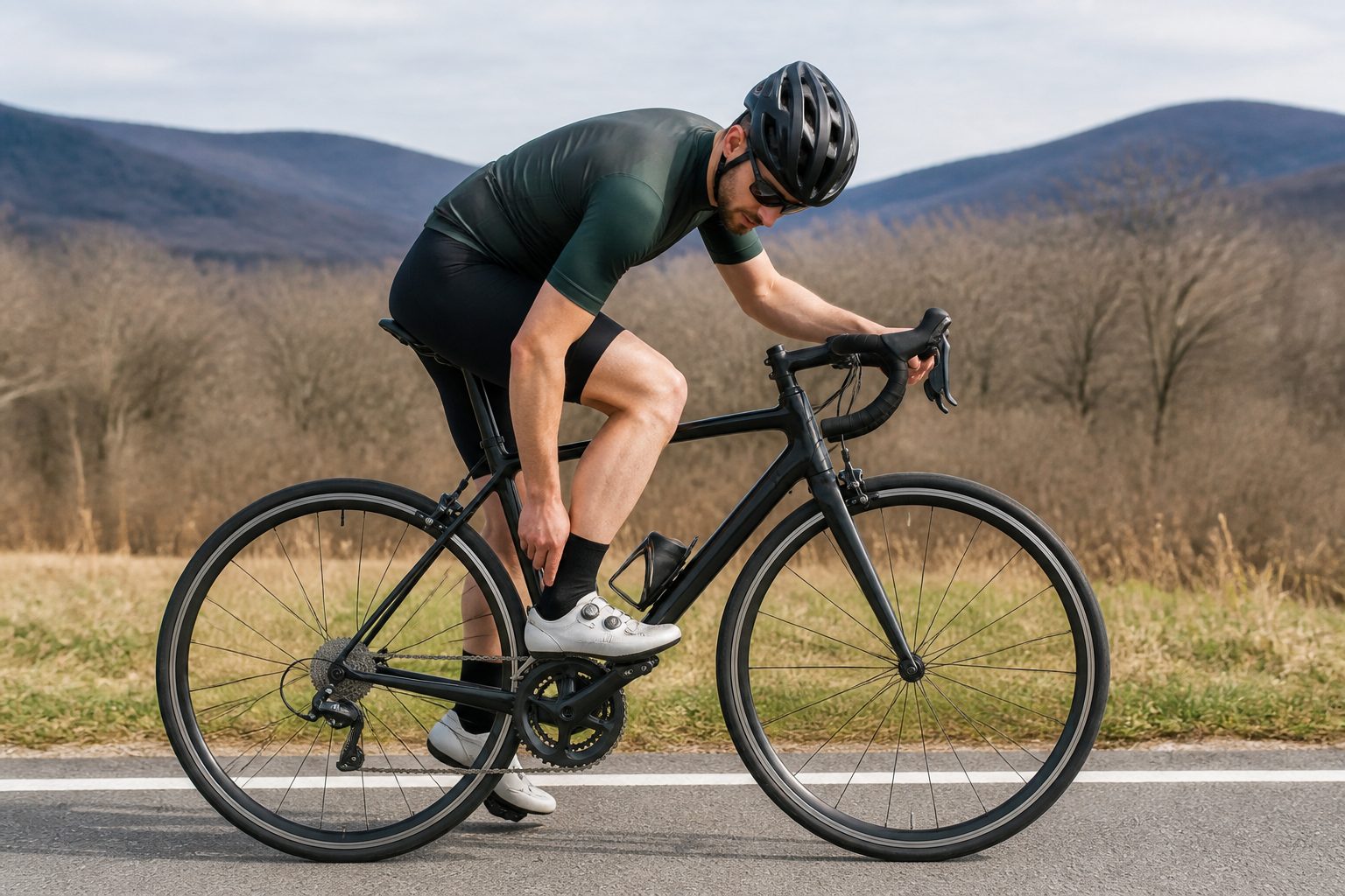 test passage vitesses dérailleur avant réglage vélo