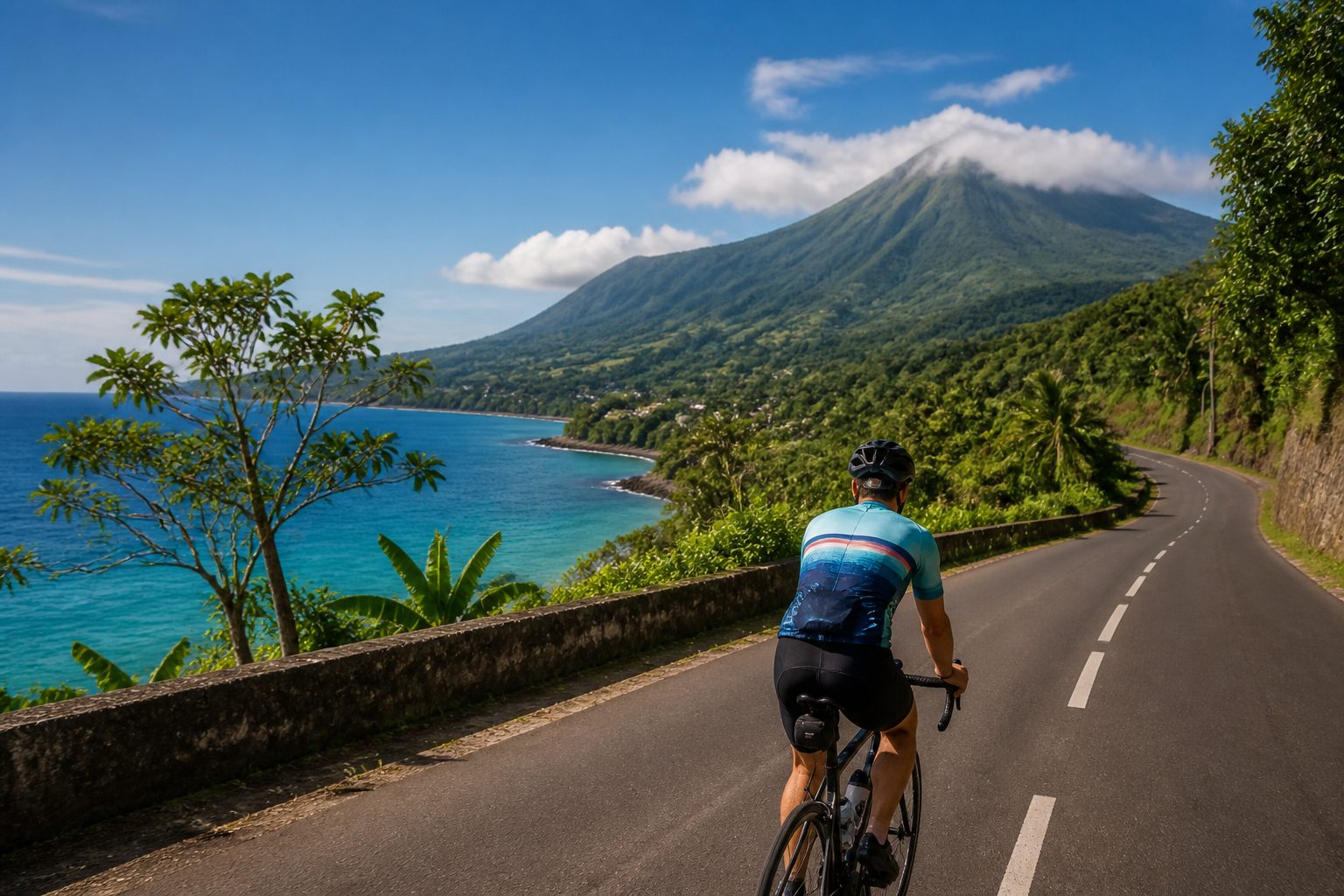 Tour de la Pelée à vélo : le guide complet pour pédaler autour du volcan en Martinique