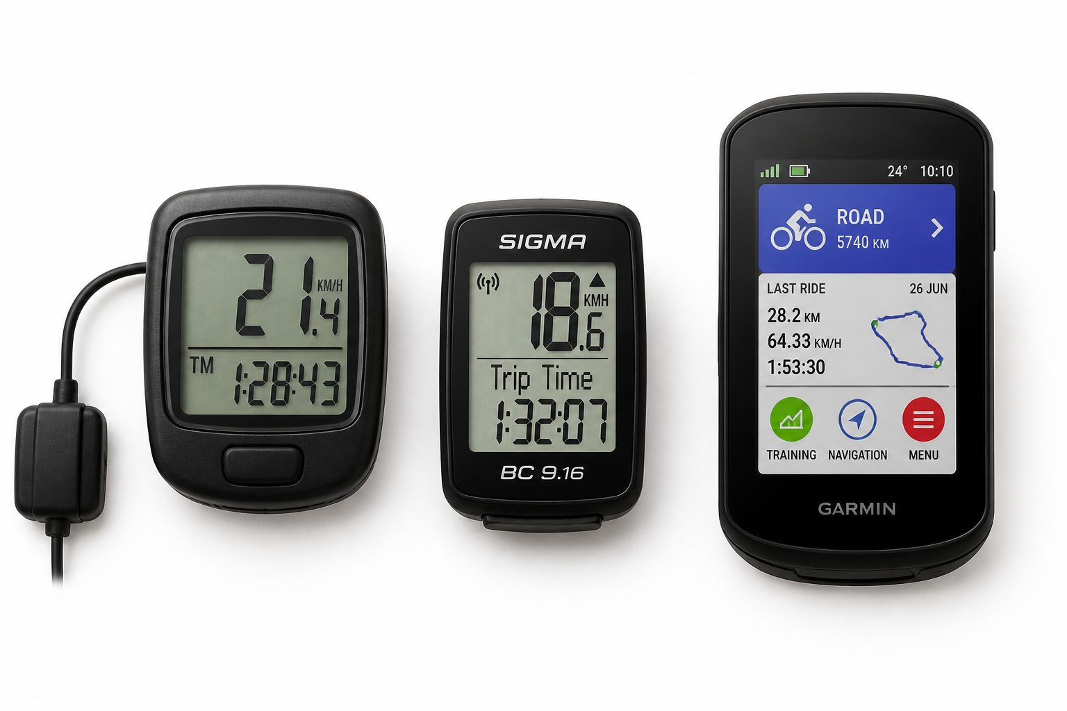 Trois types de compteurs vélo&nbsp;: filaire, sans fil et GPS connecté