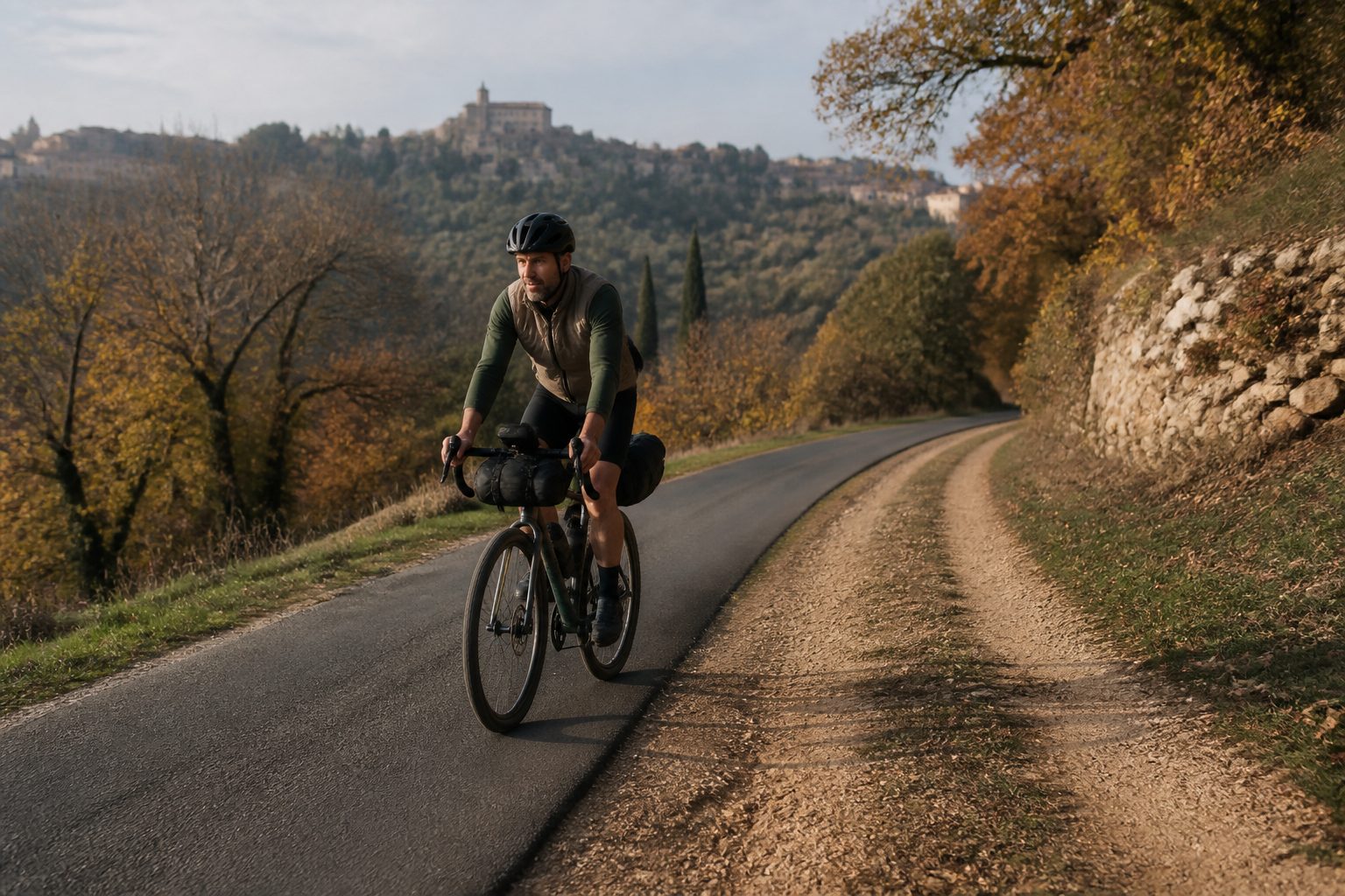 Usages du gravel : bikepacking, route, chemins