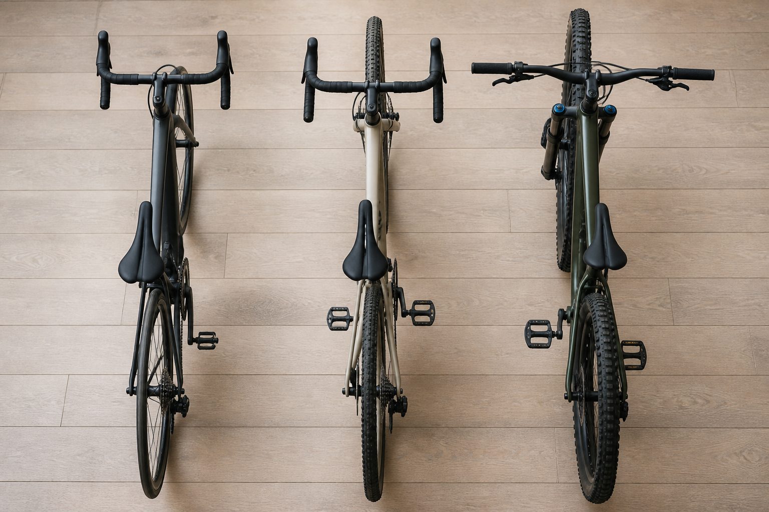 Comparatif gravel route VTT