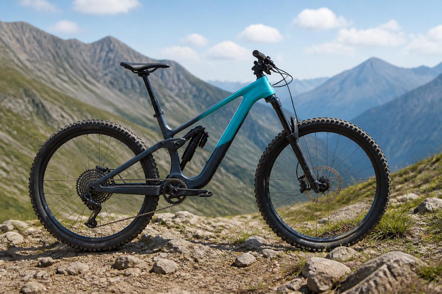 vtt enduro géométrie profil roues fourche amortisseur