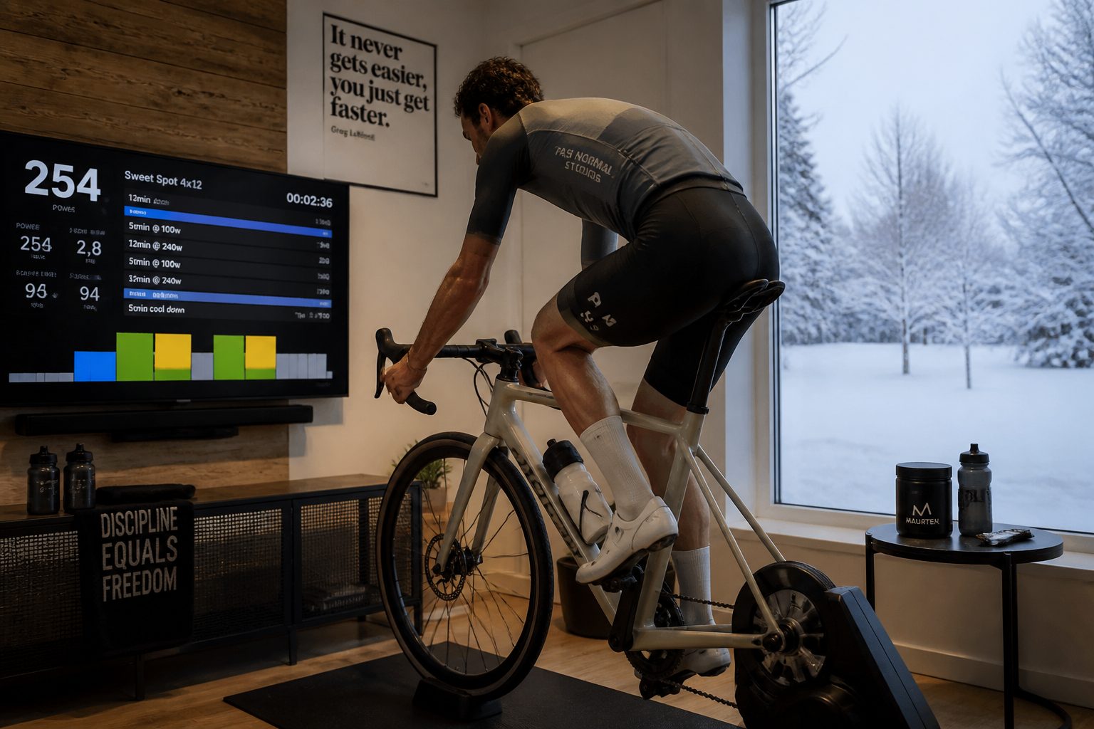 préparation saison vélo gravel entraînement indoor home trainer