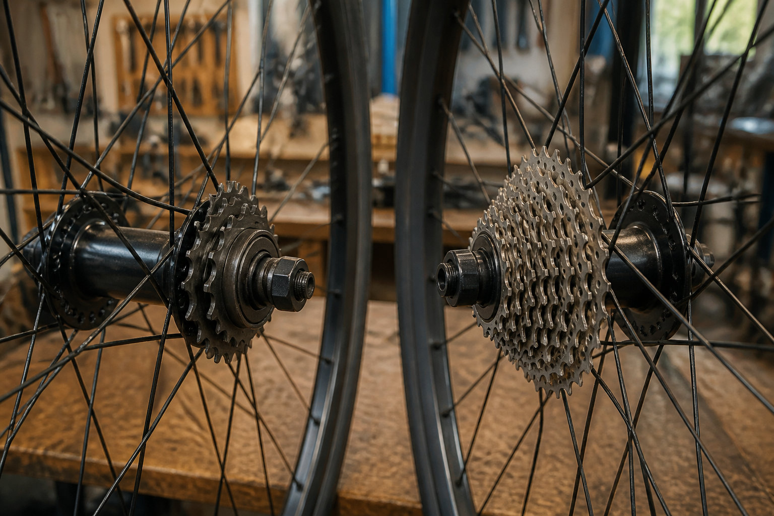 La différence majeure entre roue libre et cassette